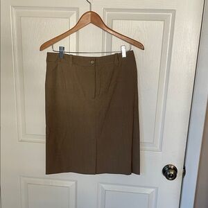 Ann Taylor Brown Pencil Skirt